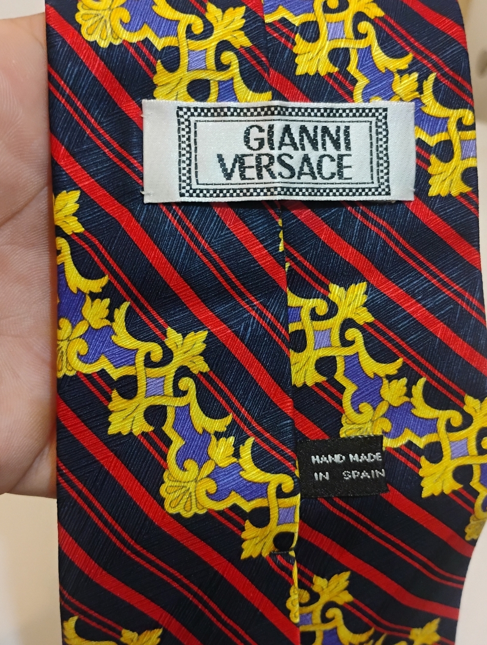 Gianni Versace Baroque Mens Luxury Vintage Tie